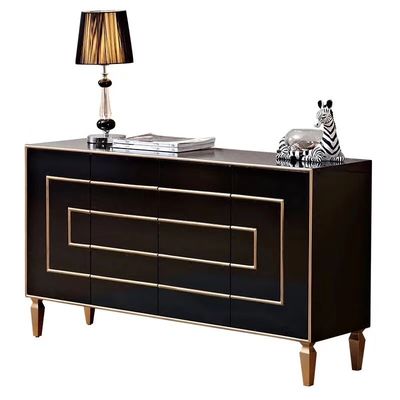 Cabinet en bois solide de cru de salon de Xinyu PC002 avec le noir de tiroirs