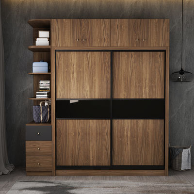 Garde-robe en bois de vêtements de porte coulissante