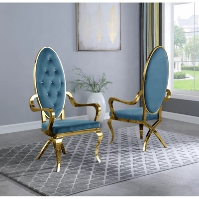 Cadre d'acier inoxydable orné dinant le fauteuil