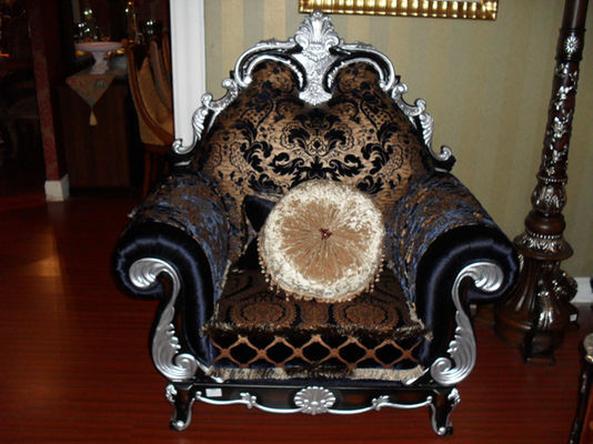 sofa découpé en bois solide français de tissu de salon de table basse de luxe de style européen de sofa