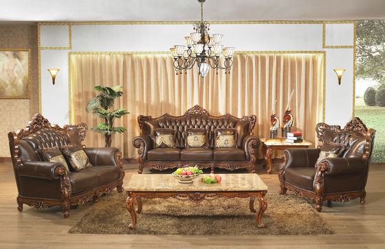 Tissu antique adapté aux besoins du client Sofa Sets de Sectionals de meubles de luxe du salon 2021