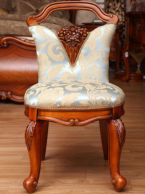 Éraflure en bois de chaise de trône d'antiquité du Roi And Queen Birch résistante