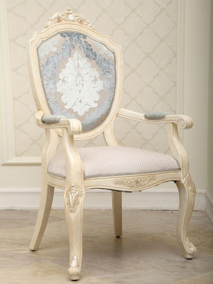 Couverture dinante tapissée de Chenille de chaises de chêne en bois solide de GV rétro