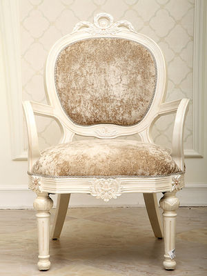 Couverture dinante tapissée de Chenille de chaises de chêne en bois solide de GV rétro