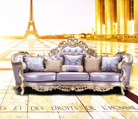 New Design Antique Sofa European Style Classic Genuine Fabric Sofa Sets