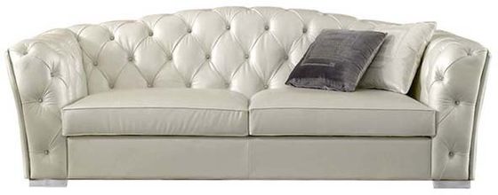 Pièce en cuir de luxe légère moderne de Sofa Comfortable Soft For Living de Recliner de GV de gris