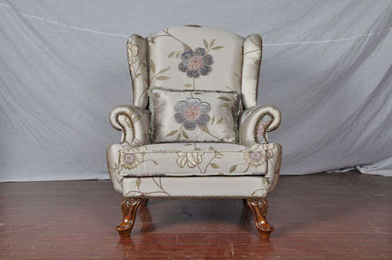 Fauteuil classique bleu élégant