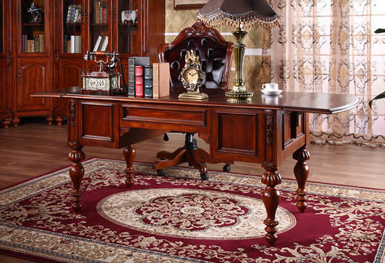 Bureau en bois dur de poste de travail de Brown