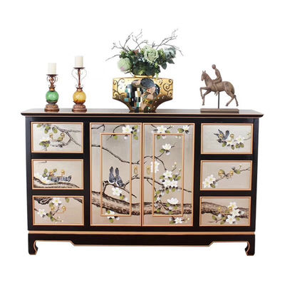 Rétro meuble de rangement peint par maison rustique de Cabinets de buffet en bois de tiroir