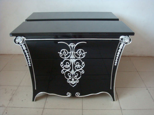 Rétro meuble de rangement peint par maison rustique de Cabinets de buffet en bois de tiroir