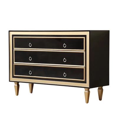 Cabinet en bois solide de cru de salon de Xinyu PC002 avec le noir de tiroirs