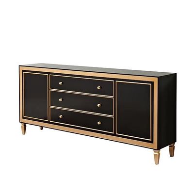 Cabinet en bois solide de cru de salon de Xinyu PC002 avec le noir de tiroirs