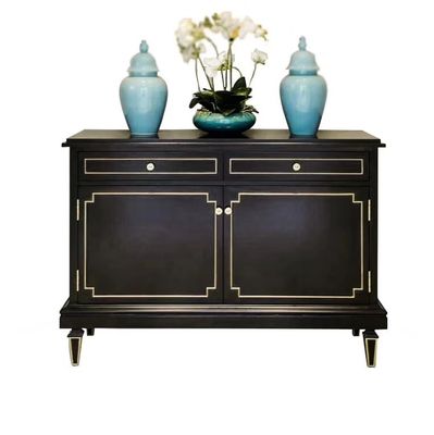 Cabinet en bois solide de cru de salon de Xinyu PC002 avec le noir de tiroirs
