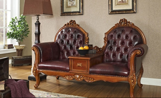 B024 antiquité française bleue argentée DE X/Y Chaise Lounge Wood Carved de luxe