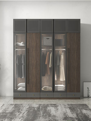 cabinet en bois de porte coulissante de tiroir de panneau de garde-robe simple moderne rurale cinq étoiles d'hôtel