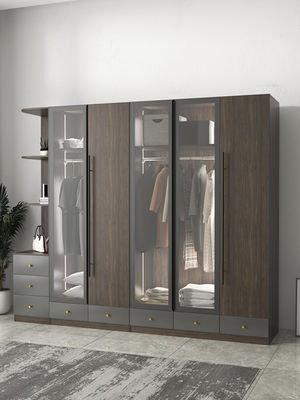 cabinet en bois de porte coulissante de tiroir de panneau de garde-robe simple moderne rurale cinq étoiles d'hôtel