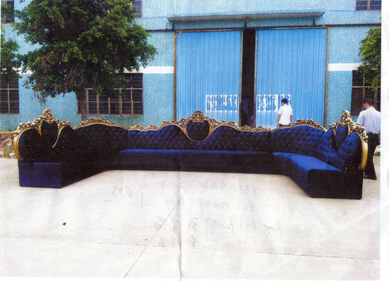 La cabine commerciale de forme d'OIN U a relié le sofa de luxe de banc de boîte de nuit ronde