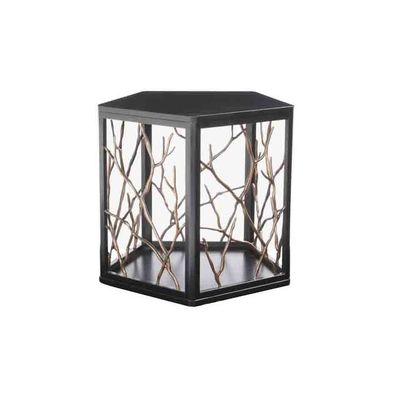 Table basse moderne de grille d'acier inoxydable