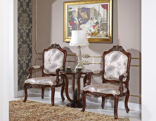 Chaises en bois de fauteuil d'Azure Europe Modern Classic Leisure de charbon de bois de Klein avec des bras