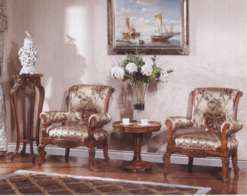 Chaises en bois de fauteuil d'Azure Europe Modern Classic Leisure de charbon de bois de Klein avec des bras
