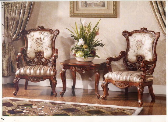 Chaises en bois de fauteuil d'Azure Europe Modern Classic Leisure de charbon de bois de Klein avec des bras