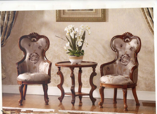 Chaises en bois de fauteuil d'Azure Europe Modern Classic Leisure de charbon de bois de Klein avec des bras