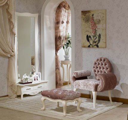 Fauteuil de toile de velours de loisirs de Champagne Modern Living Room Chair de Chenille d'ODM