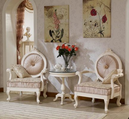 Fauteuil de toile de velours de loisirs de Champagne Modern Living Room Chair de Chenille d'ODM