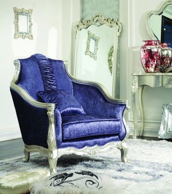 DAO 3D meubles de luxe 3 2 bleus modernes de salon de 3 morceaux 1 velours Sofa Sets de Seater