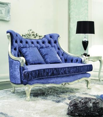 DAO 3D meubles de luxe 3 2 bleus modernes de salon de 3 morceaux 1 velours Sofa Sets de Seater