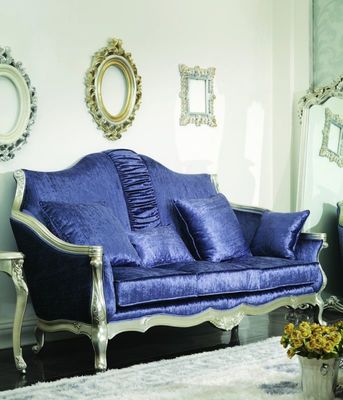 DAO 3D meubles de luxe 3 2 bleus modernes de salon de 3 morceaux 1 velours Sofa Sets de Seater