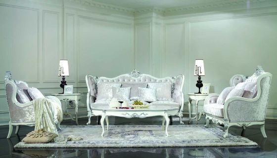 Velours Chesterfield Sofa Set de 3 Seat
