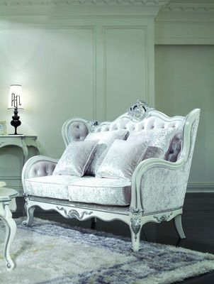 Velours Chesterfield Sofa Set de 3 Seat