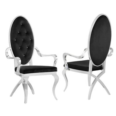 Cadre d'acier inoxydable orné dinant le fauteuil