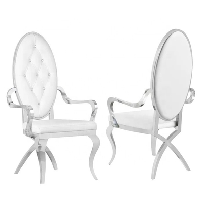 Cadre d'acier inoxydable orné dinant le fauteuil
