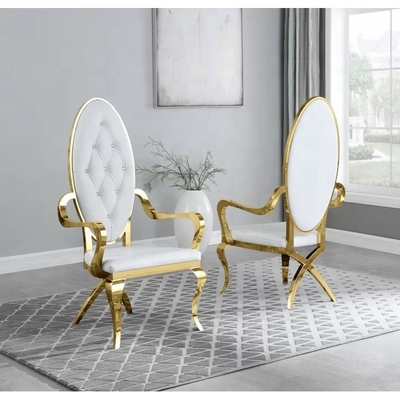 Cadre d'acier inoxydable orné dinant le fauteuil